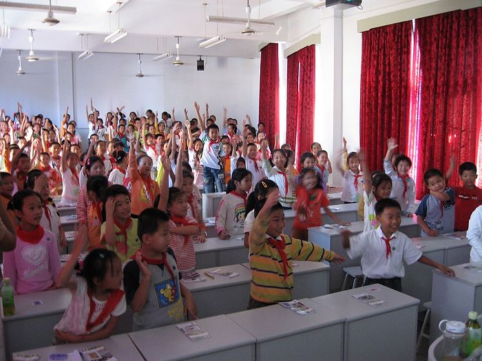10月19日长乐潭头中心小学爱鸟宣传活动