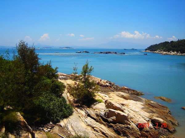 中国四大名屿之一的东门屿，另外三屿是厦门鼓浪屿，台湾兰屿、温州江心屿